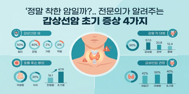 정말 착한 암일까?.. 전문의가 알려주는 갑상선암 초기 증상 4가지