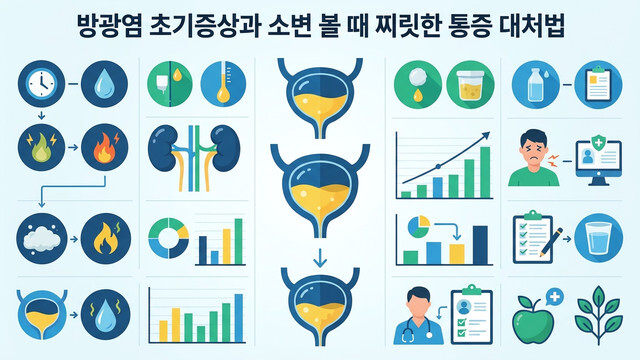 방광염 초기증상과 소변 볼 때 찌릿한 통증 대처법