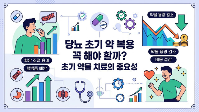 당뇨 초기 약 복용 꼭 해야 할까? 초기 약물 치료의 중요성