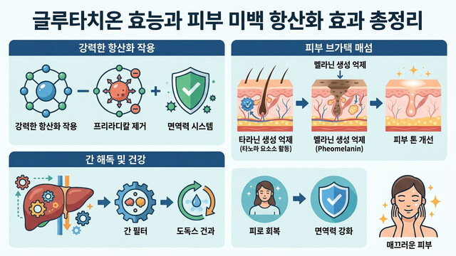글루타치온 효능과 피부 미백 항산화 효과 총정리
