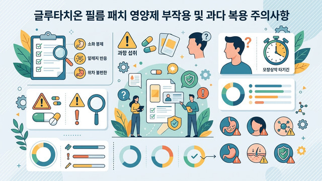 글루타치온 필름 패치 영양제 부작용 및 과다 복용 주의사항