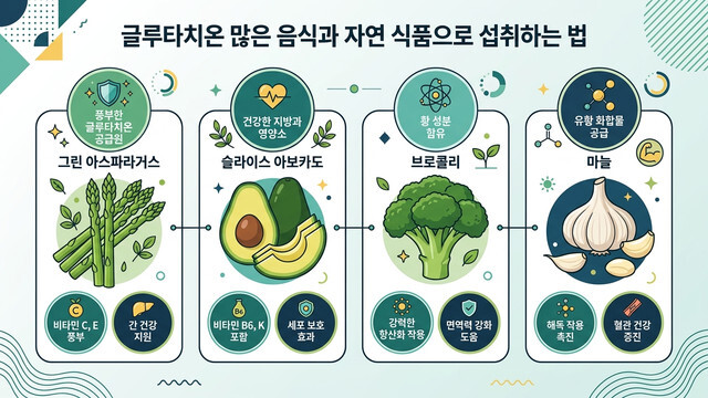 글루타치온 많은 음식과 자연 식품으로 섭취하는 법