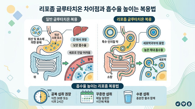 리포좀 글루타치온 차이점과 흡수율 높이는 복용법