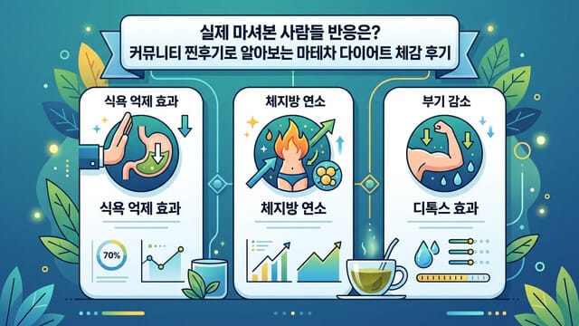 실제 마셔본 사람들 반응은? 커뮤니티 찐후기로 알아보는 마테차 다이어트 체감 후기