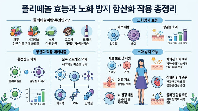 폴리페놀 효능과 노화 방지 항산화 작용 총정리