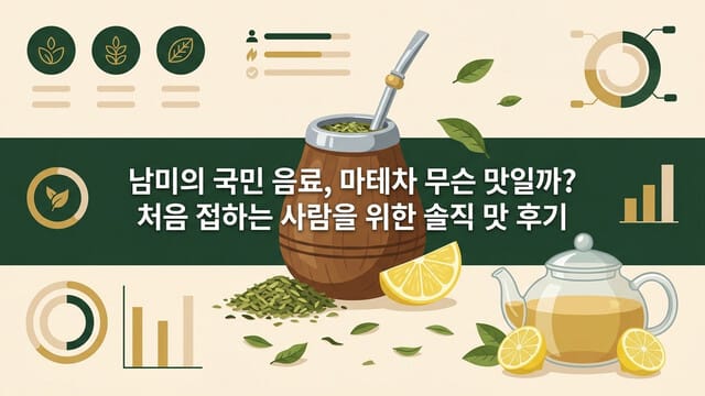 남미의 국민 음료, 마테차 무슨 맛일까? 처음 접하는 사람을 위한 솔직 맛 후기